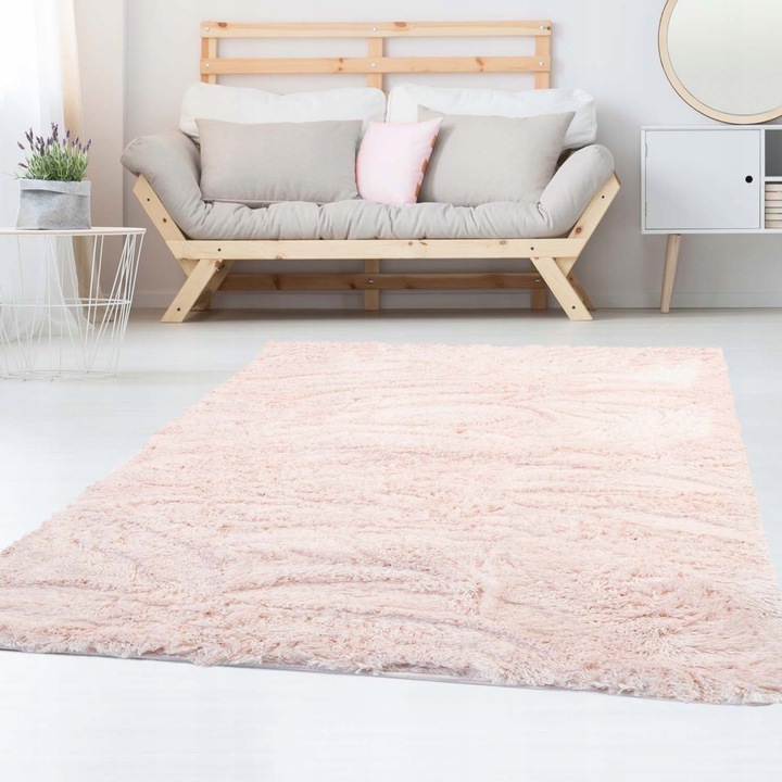 MIĘKKI PLUSZOWY DYWAN ANTYPOŚLIZGOWY PLUSZ 120X170 DO PRANIA