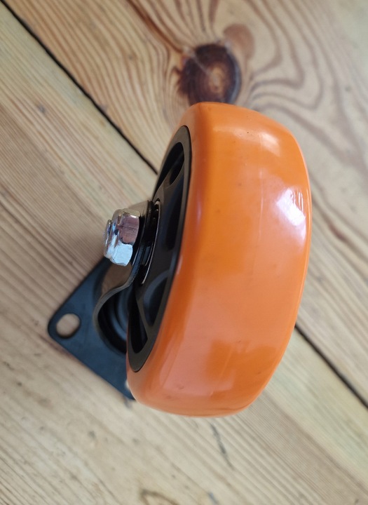 Zestaw 4 kółek kółka 100 mm warsztatowe do wózka obrotowe z hamulcem