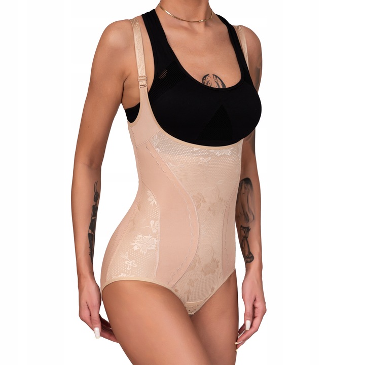 MOCNO wyszczuplające BODY modelujące KORYGUJĄCY gorset