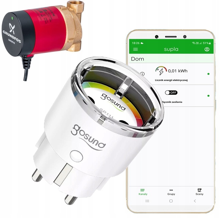 STEROWNIK POMPY CYRKULACYJNEJ C.W.U Sterowanie Pompą WiFi