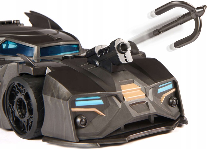 DC COMICS POJAZD BATMOBILE Z WYRZUTNIĄ + FIGURKA LALKA BATMAN 10 CM ZESTAW