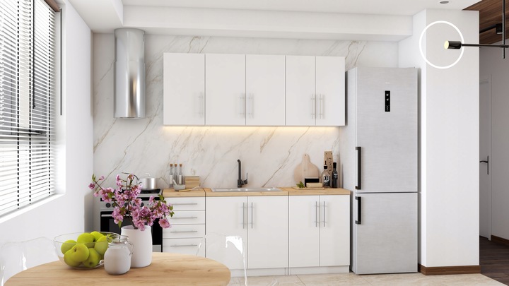 SYSTEM meble kuchenne szafka stojąca INEZ 60 pojemna biała PRODUCENT