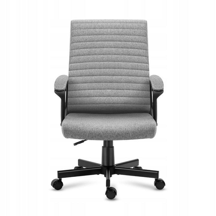 Fotel biurowy ergonomiczny MARK ADLER szary obrotowy regulowany do