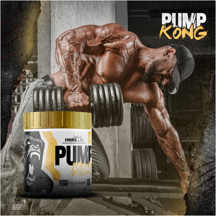 PRZEDTRENINGÓWKA POMPA CYTRULINA ARGININA GLICEROL 450g Pump Kong HIRO