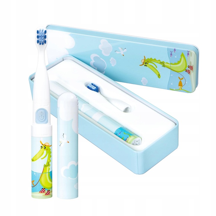 SZCZOTECZKA SONICZNA DO ZĘBÓW DLA DZIECI 3+ VITAMMY SMILE +ETUI 2KOŃCÓWKI