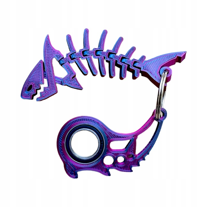 KEYSPINNER Keyrambit Rekin ZESTAW Brelok BRELOCZEK do kluczy Midnight