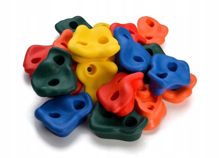 KAMIENIE WSPINACZKOWE UCHWYTY DO WSPINACZKI DLA DZIECI DUŻE KOLOROWE 10SZT