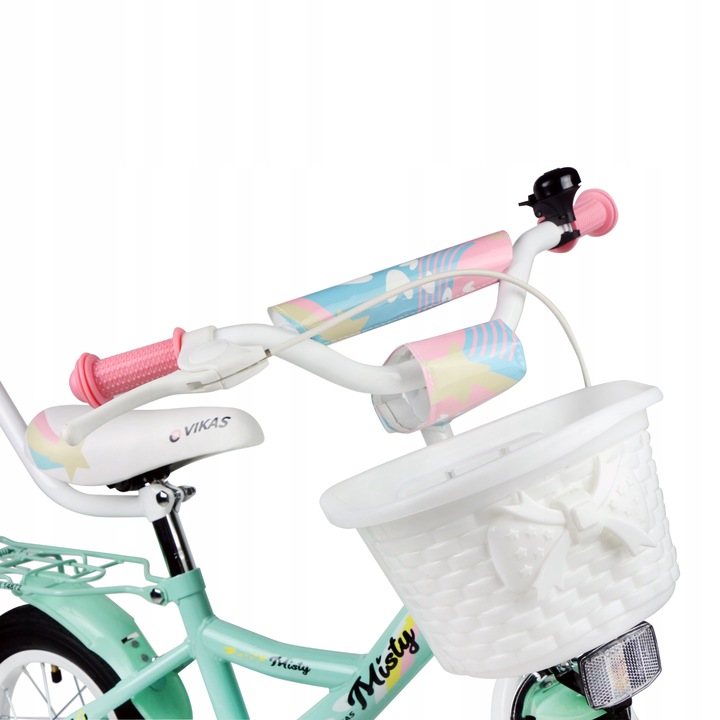 ROWER DZIECIĘCY ROWEREK 12 cali DLA DZIEWCZYNKI KOSZYK + PROWADNIK GRATIS