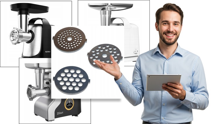 MASZYNKA DO MIELENIA MIĘSA ELEKTRYCZNA REWERS 3 SITA KIEŁBASY KEBBE