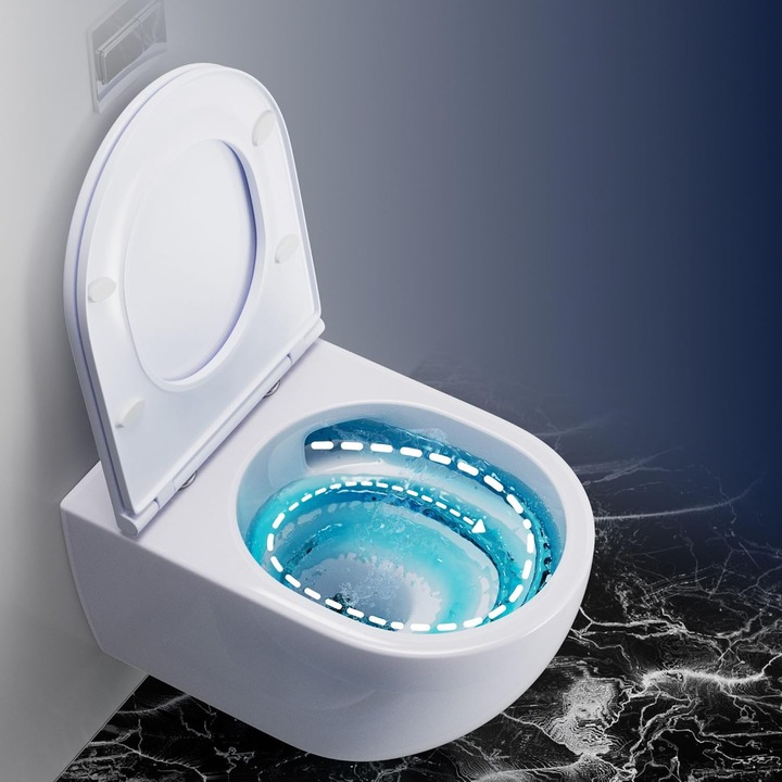 GEBERIT STELAŻ+PRZYCISK GEBERIT+WC TORNADO+DESKA+MATA, ZESTAW 7W1