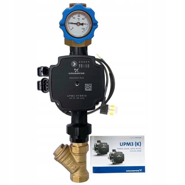POMPA OBIEGOWA ELEKTRONICZNA ENERGOOSZCZĘDNA GRUNDFOS UPM3 25-70/180