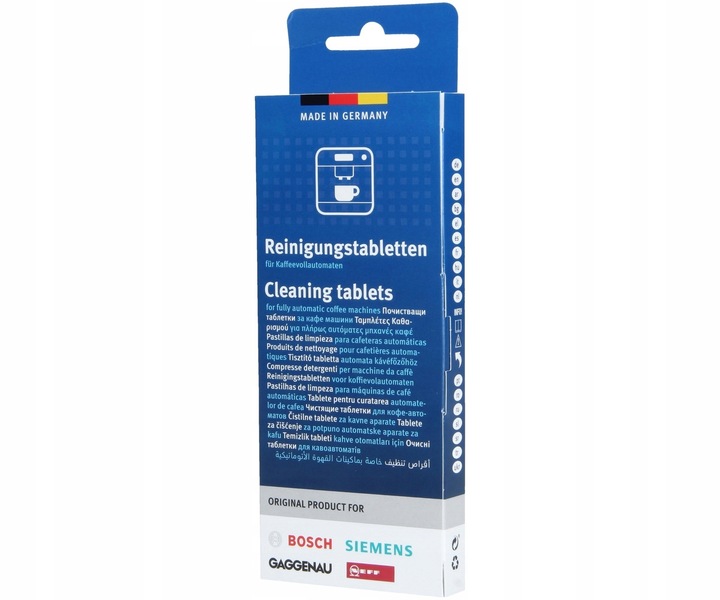 ORYGINALNE TABLETKI czyszczące ekspresów SIEMENS | 10szt TZ60001