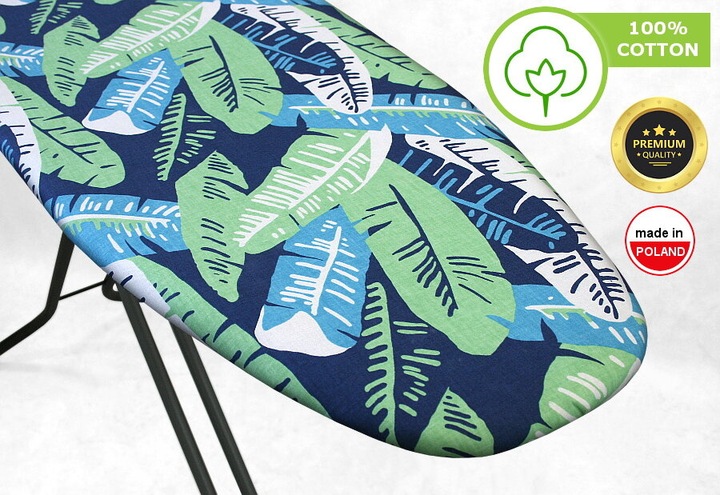 Pokrowiec na deskę do prasowania Amazonia Premium z podkładem BAWEŁNA 100%