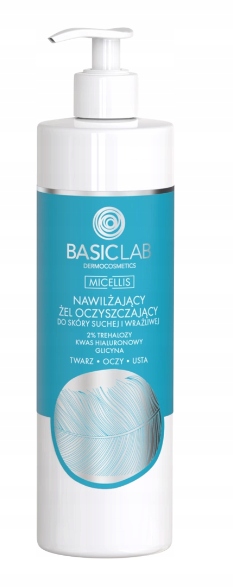 BASICLAB Nawilżający Żel Oczyszczający do Skóry Wrażliwej 300ml