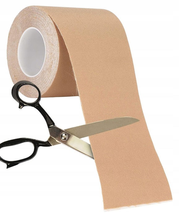 TAŚMA MODELUJĄCA UNOSZĄCA BIUST PUSH UP TAPE 5M DEKOLT ORYGINALNA BOOB BEŻ