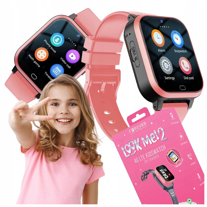 Smartwatch ZEGAREK dla dzieci Forever GPS WiFi 4 Kids Look Me KW-510