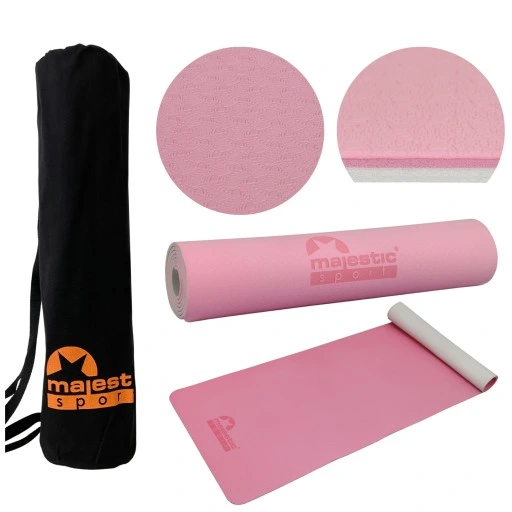 Mata do ćwiczeń jogi fitness Majestic Sport