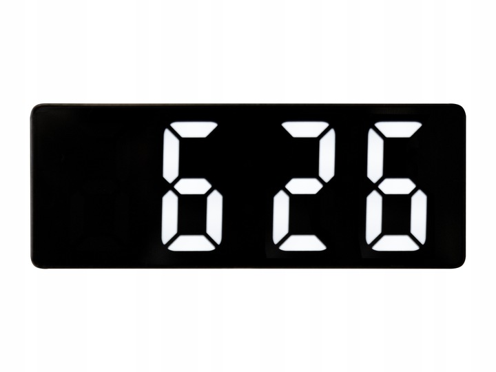 BUDZIK ELEKTRONICZNY ZEGAR LED CYFROWY STOJĄCY TERMOMETR ALARM DATA