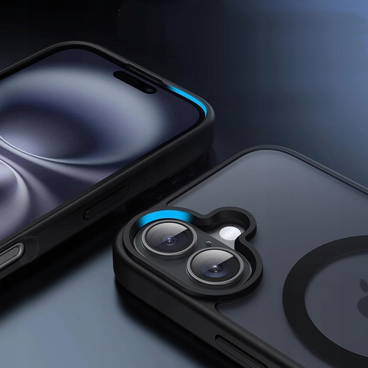 Etui do iPhone 16 WZMACNIANE 360° MATOWE MATT Case + 2szt SZKŁO