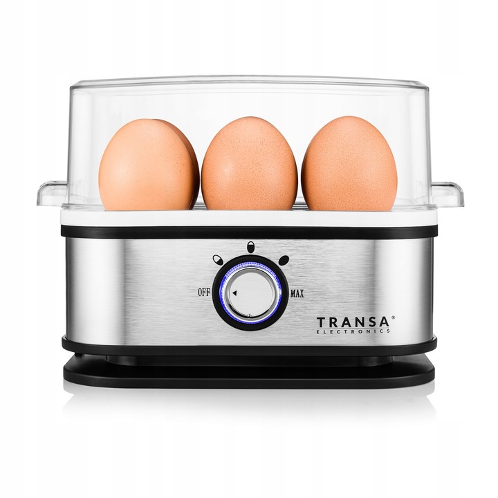 Jajowar do gotowania 6 JAJEK 3 STOPNIE POZIOMU TWARDOŚCI AUTOMAT TIMER