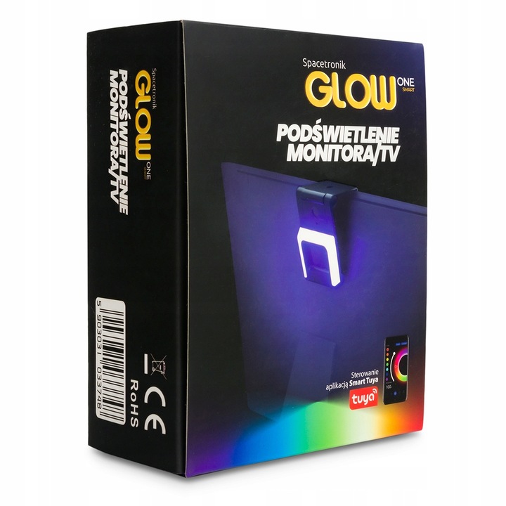 Ambilight Monitora Telewizora USB Spacetronik Glow One Smart Aplikacja Tuya