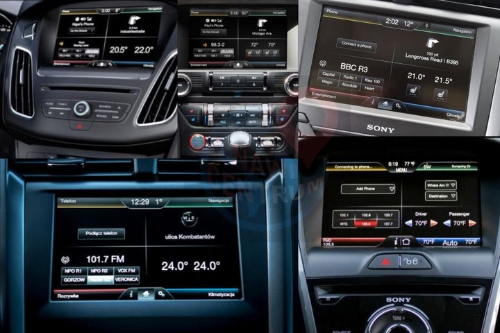 Karta Mapa Ford Sync 2 F12 Europa 2025 + aktualizacja oprogramowania