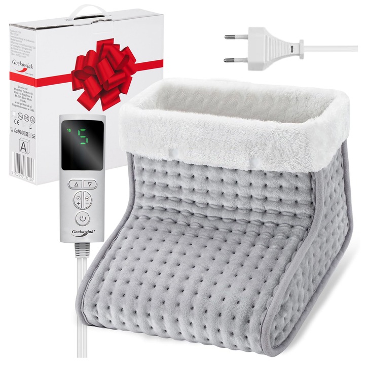 But Elektryczny Grzejący Ogrzewacz Do Stóp Ocieplacz Polarowy + Pilot Led