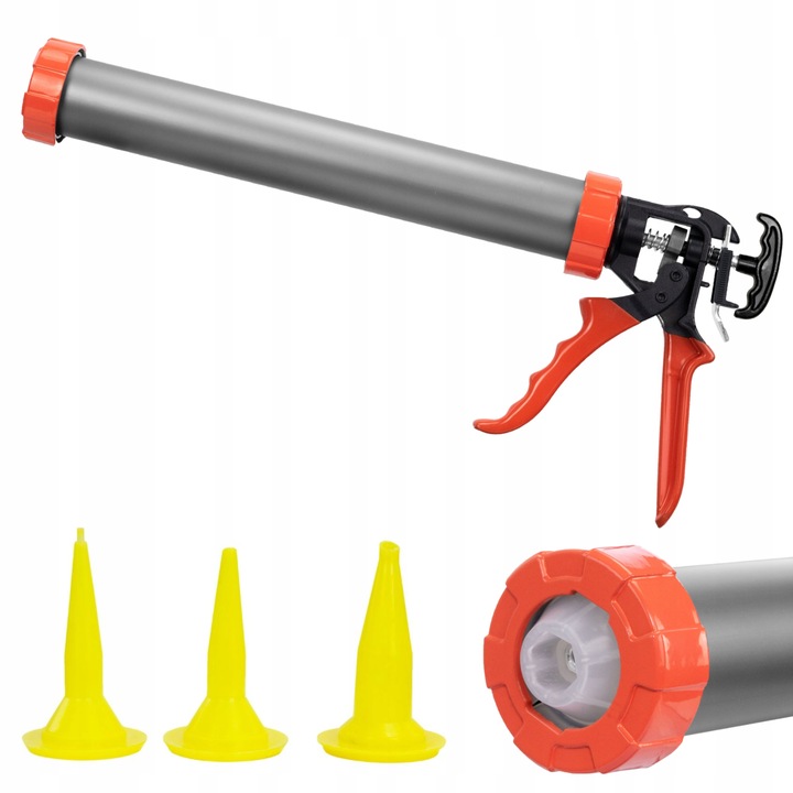 PISTOLET do mas WYCISKACZ do silikonu uszczelniaczy klejów tubowy
