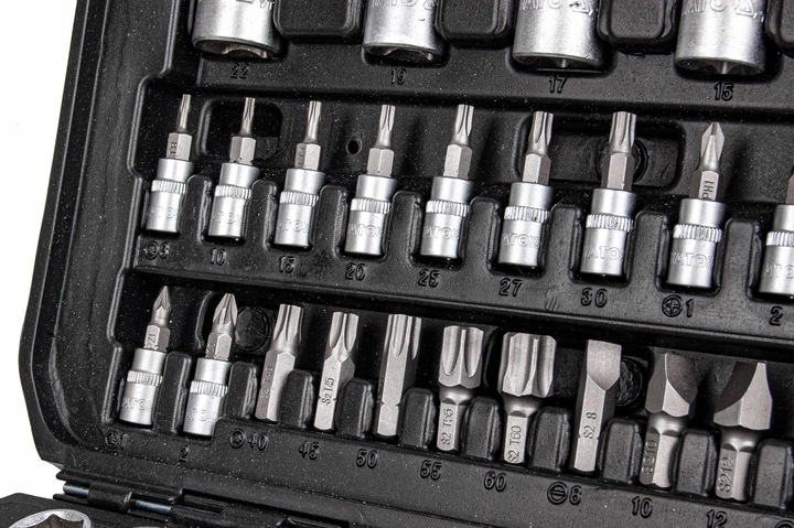 ZESTAW KLUCZY NASADOWYCH KLUCZE NASADOWE YATO 108