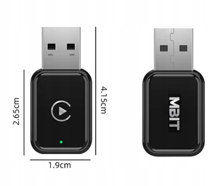 ADAPTER BEZPRZEWODOWY CARPLAY CAR PLAY ANDROID AUTO 2w1 BLUETOOTH iOS