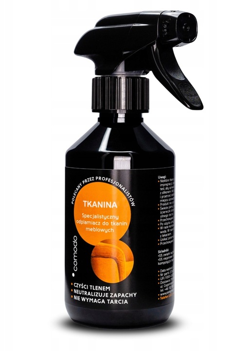 Odplamiacz Do Tkanin Obiciowych Comodo 300ml Usuwa Plamy Zapachy