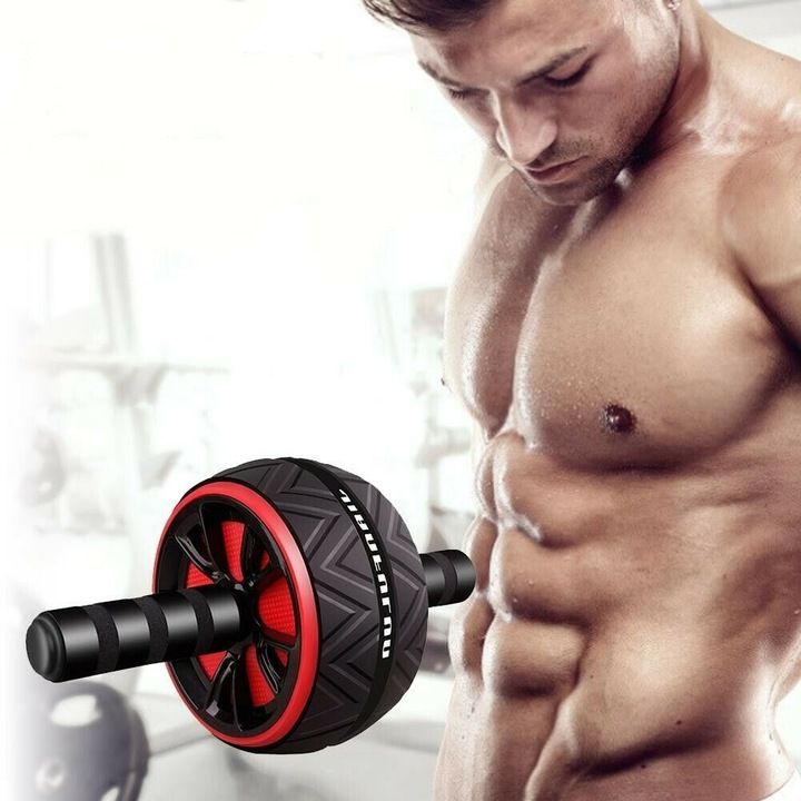 ROLLER KÓŁKO DO ĆWICZEŃ MIĘŚNI BRZUCHA AB WHEEL + MINI MATA