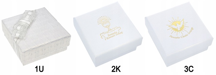 Łańcuszek Srebrny MEDALIK KOMUNIJNY Matka Boska do Komunii na Chrzest