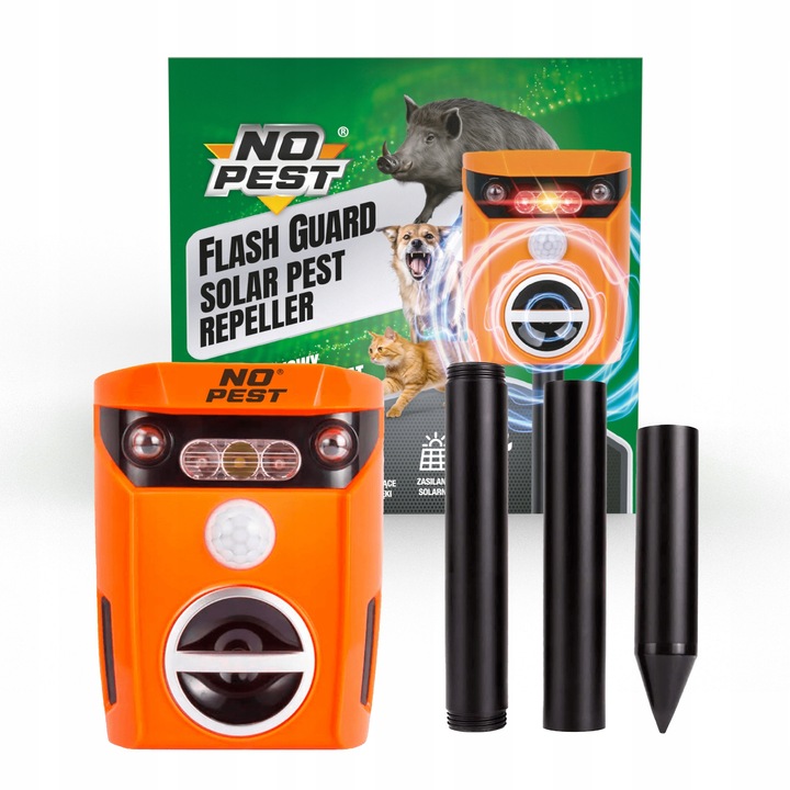 ULTRADŹWIĘKOWY ODSTRASZACZ NA LISY DZIKI SARNY JELENIE BOBRY ZAJĄCE