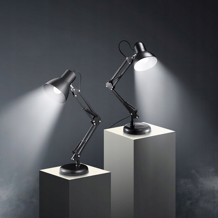 LAMPKA LED na E27 BIURKOWA Szkolna Nocna KREŚLARSKA regulowana BIAŁA