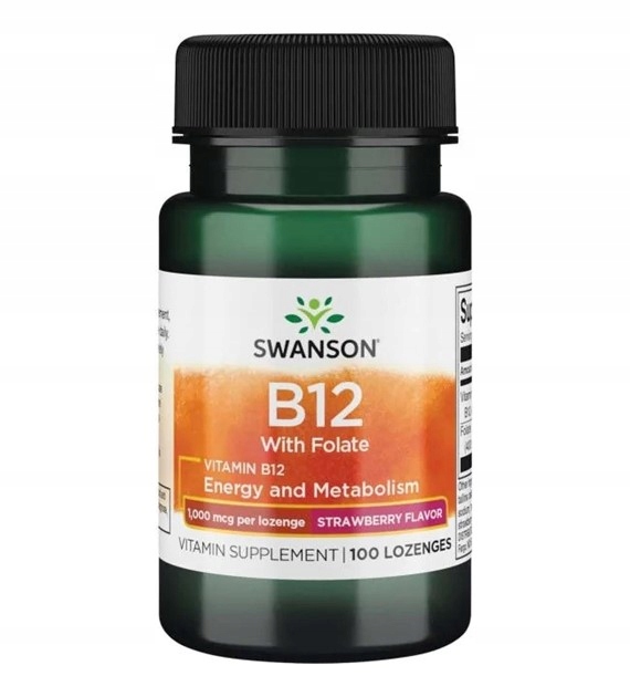 Witamina B-12 1000mcg 100tabl z kwasem foliowym