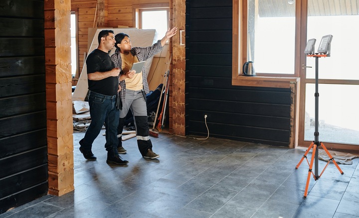 Halogen LED Budowalny Statyw Naświetlacz 100W 8000lm Reflektor Lampa