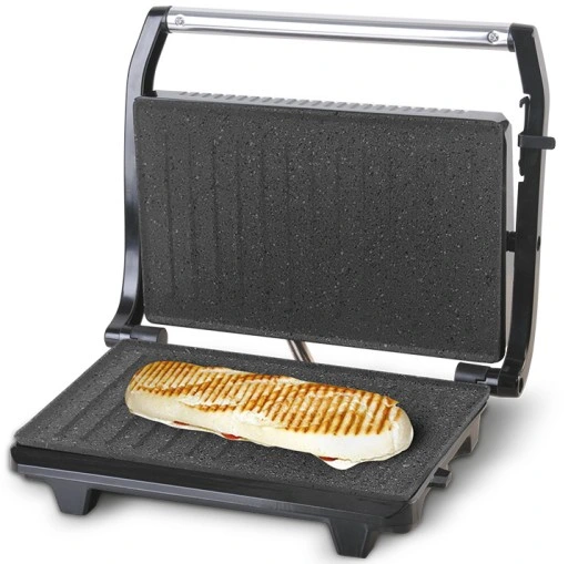 GRILL do kanapek MIĘSA RYBY PANINI OPIEKACZ 700W NON STICK KOMPAKTOWY MOCNY