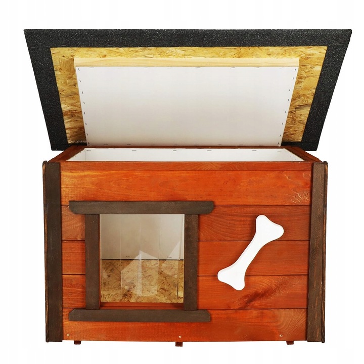 DREWNIANA BUDA DLA PSA OCIEPLANA KURTYNA LEGOWISKO DOMEK OTWIERANY DACH