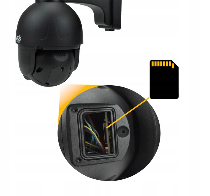 KAMERA WIFI OBROTOWA ZEWNĘTRZNA IP 5Mpx METAL CZARNA AUDIO DETEKCJA DVS