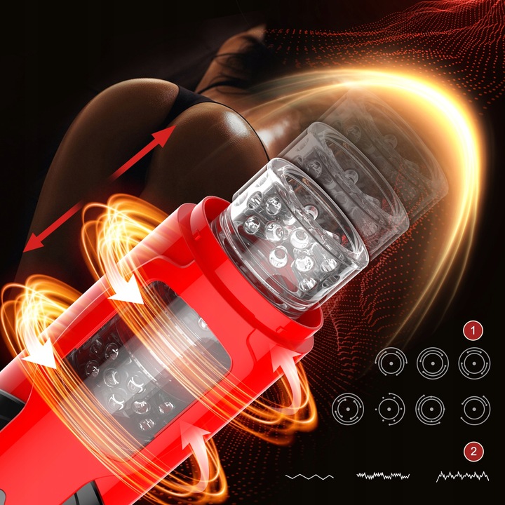 Automatyczny masturbator dla mężczyzn z 7 obrotowymi trybami