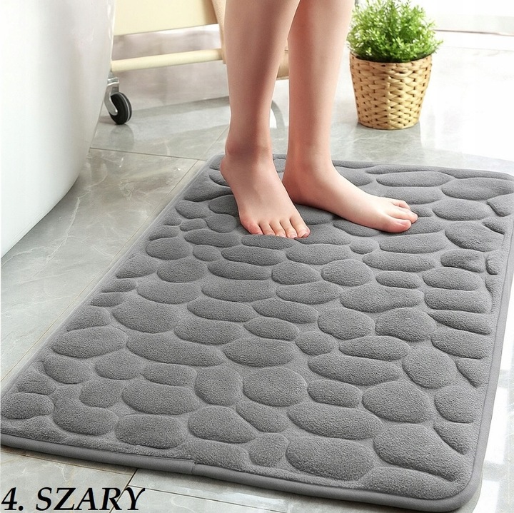 DYWANIK ŁAZIENKOWY 50X80CM DUŻY MIĘKKI XXL CHŁONNY ANTYPOŚLIZG MEMORY FOAM