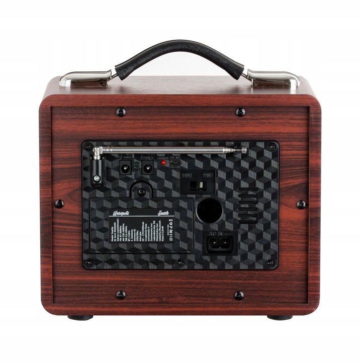 Radio sieciowo-bateryjne AM FM SW Retropolis Seattle Bluetooth USB