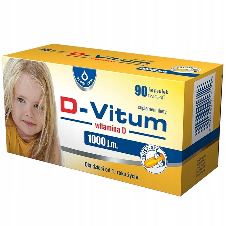 D-Vitum witamina D 1000 j.m. 90 kapsułek OLEOFARM