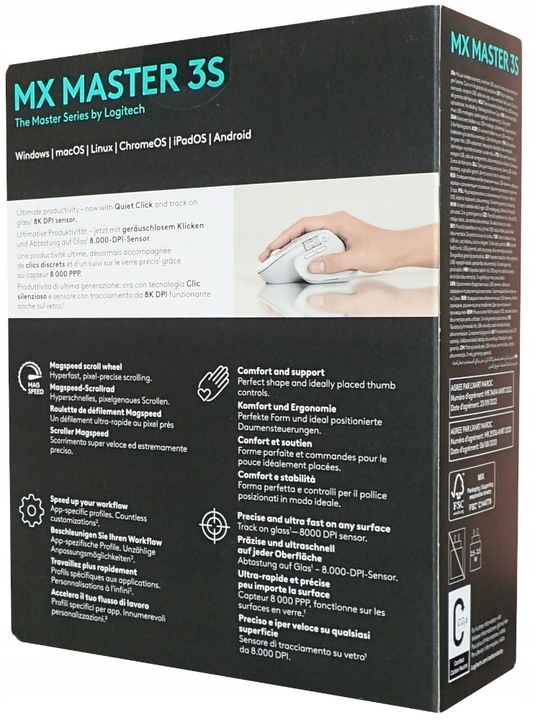 Myszka Mysz Bezprzewodowa Bluetooth Logitech MX Master 3s do PC Mac Laptopa