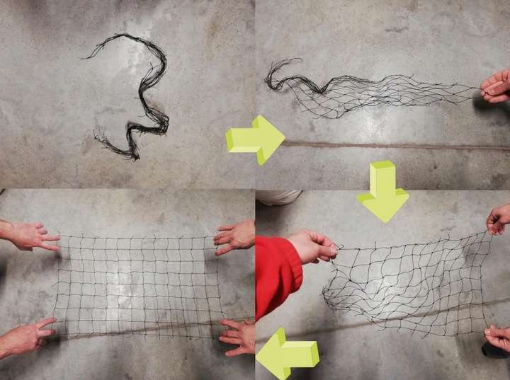 SIATKA NA BALKON GOŁĘBIE PTAKI DLA KOTA PRZECIW PTAKOM OKO 50mm ROZMIAR 6X2