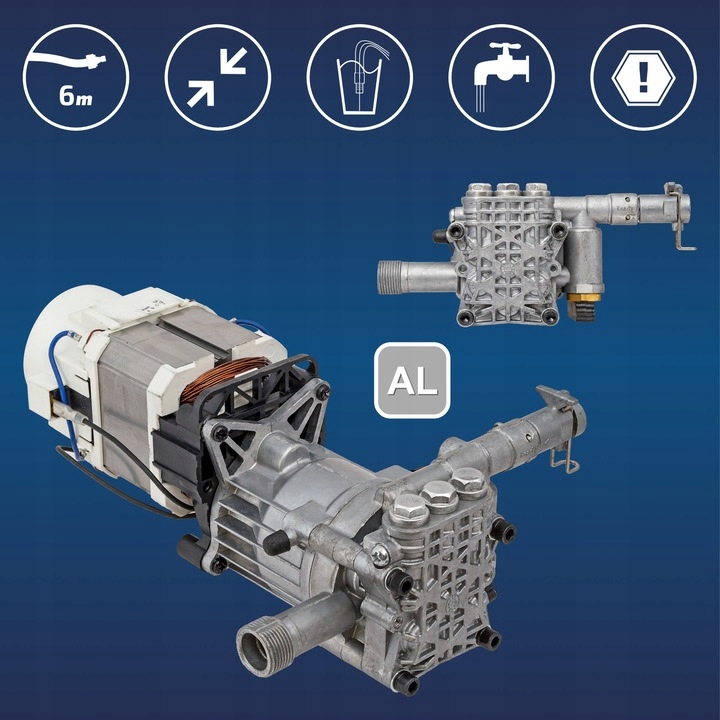 Myjka ciśnieniowa 250ewBAR MICHELIN 2200W MOCNA aluminiowa pompa