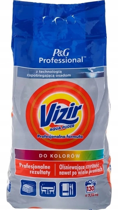 Vizir Profesjonalna formuła Do kolorów Proszek do prania 130 prań 7,15 kg