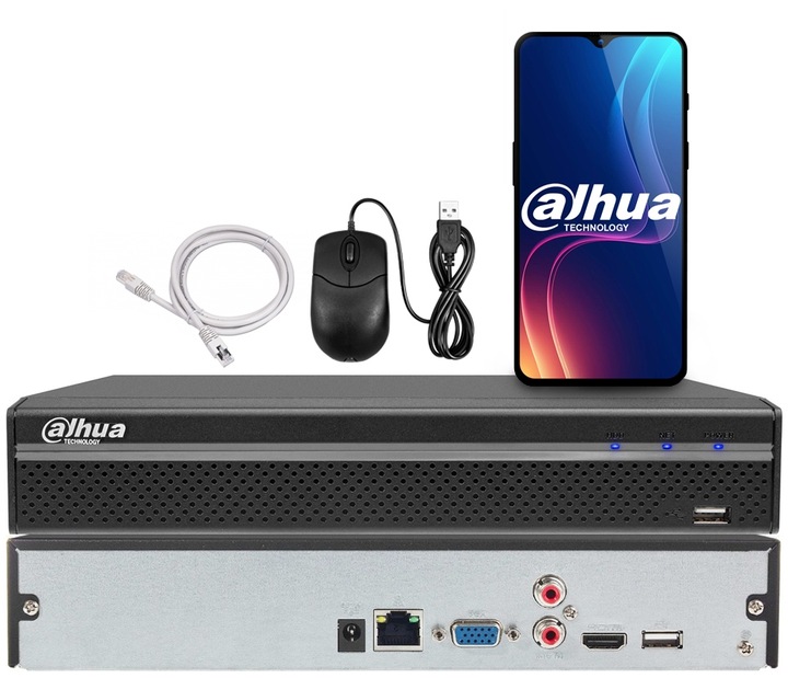 Zestaw Monitoringu DAHUA 12 Kamer 6MPx 3K+ PoE Full Kolor Aplikacja mobilna