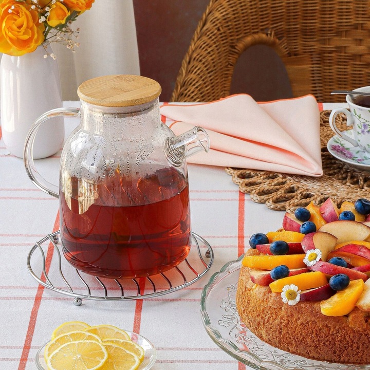 DZBANEK Szklany ze Spiralą Gorące i Zimne do HERBATY ZIÓŁ Tadar Nexo